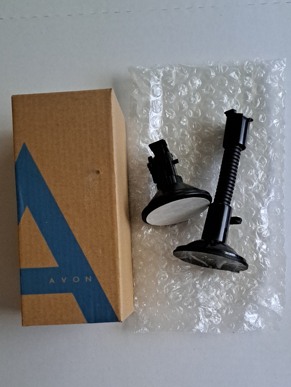 Avon Brown Cardboard Lighted Car Cell Phone Holder Box F3254081